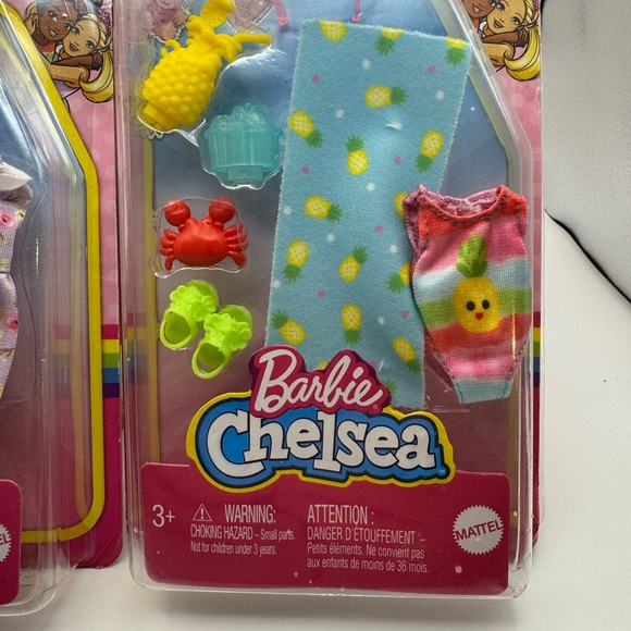 1039-MOC Barbie Chelsea Accessory Packs Tea Party & Beach Party Unopened Package - Picture 3 of 9